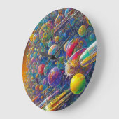 Space Race wandklok (Hoek)