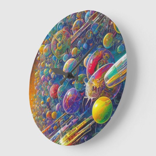 Space Race wandklok (Hoek)