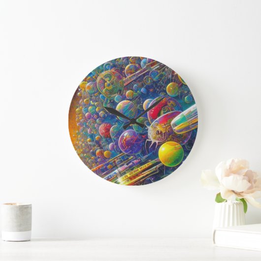 Space Race wandklok (Huis)