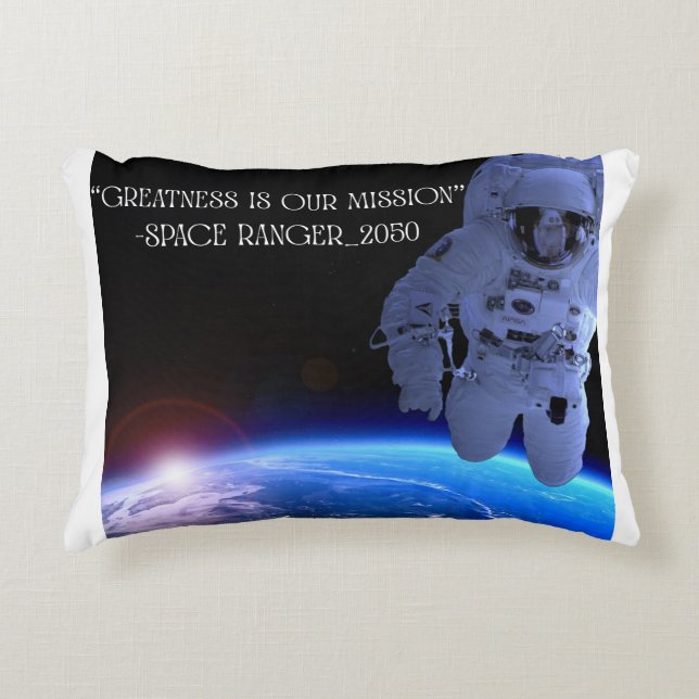 Space ranger accent pillow accent kussen (Voorkant)