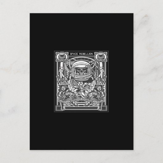 space rebellion briefkaart (Voorkant)