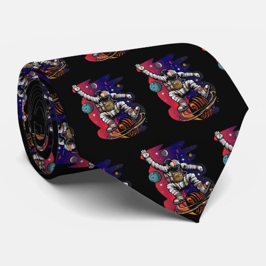 Space Ride Stropdas (Opgerold)