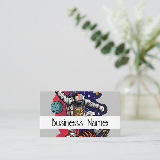 Space Ride Visitekaartje (Staand voorkant)