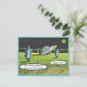SPACE ROBOTS FUNNY door Jetpackcorps Briefkaart (Staand voorkant)