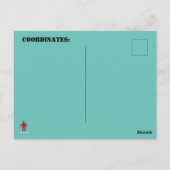 SPACE ROBOTS FUNNY door Jetpackcorps Briefkaart (Achterkant)