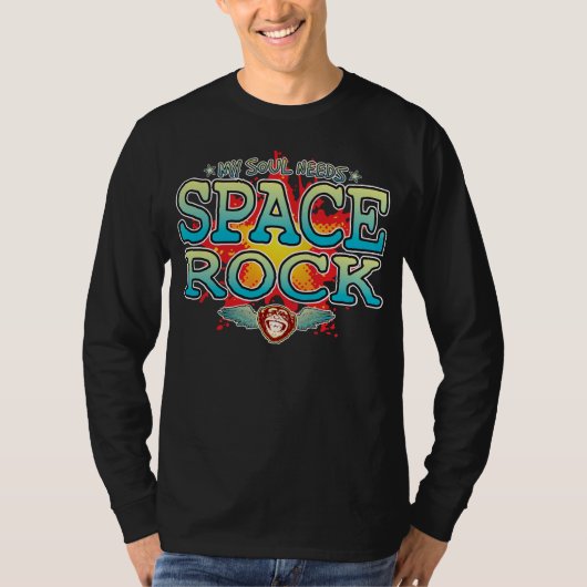 Space Rock Soul T-shirt met lange mouwen (Voorkant)