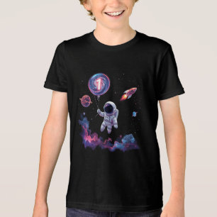 Space Rocket Birthday T-shirt Kinder