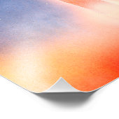 Space Rocket Blasting in omloop Foto Afdruk (Hoek)