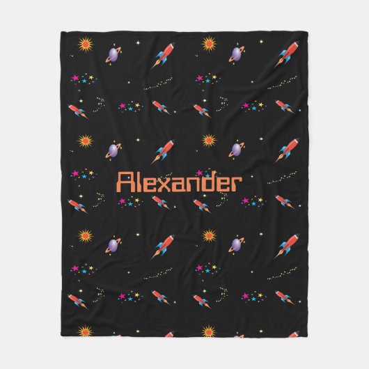Space Rocket boys - Persoonlijk Fleece Deken (Voorkant)
