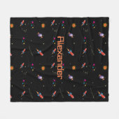 Space Rocket boys - Persoonlijk Fleece Deken (Voorkant (Horizontaal))