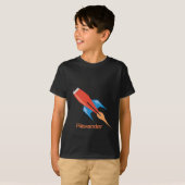 Space Rocket boys - Persoonlijke naam T-shirt (Voorkant volledig)