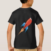 Space Rocket boys - Persoonlijke naam T-shirt (Achterkant)