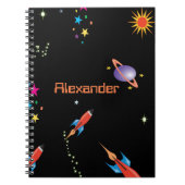 Space Rocket Boys School Notitieboek (Voorkant)