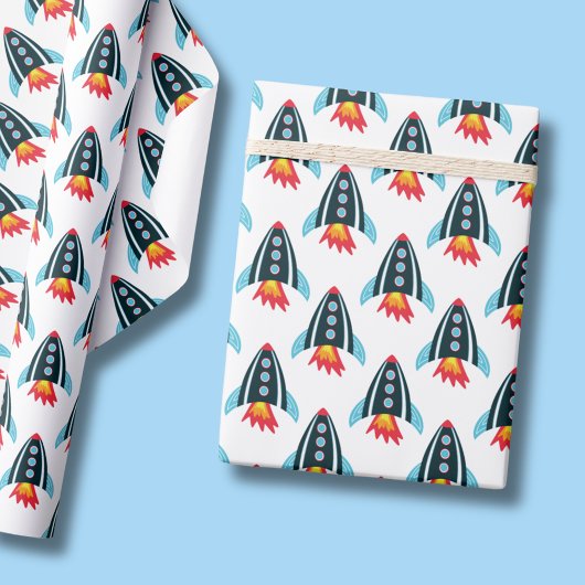 Space Rocket Cadeaupapier