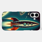 Space Rocket Case-Mate iPhone Case (Achterkant (horizontaal))