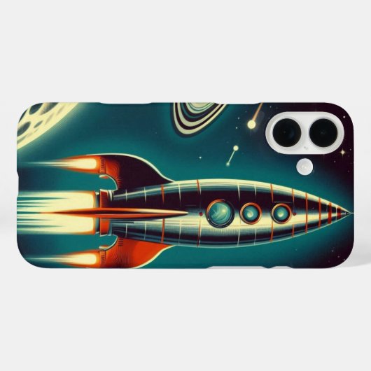 Space Rocket Case-Mate iPhone Case (Achterkant (horizontaal))