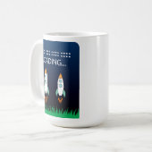 Space Rocket Koffiemok (Voorkant links)