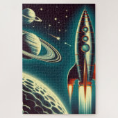 Space Rocket Legpuzzel (Verticaal)