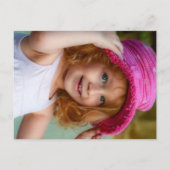 Space Rocket Pink Classroom Valentijn Foto Briefkaart (Achterkant)