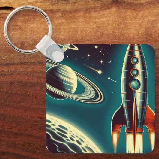 Space Rocket Sleutelhanger (Voorkant)