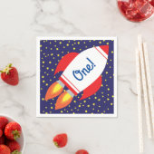 Space Rocket Star Schip 1e Verjaardag Party Servet (Insitu)