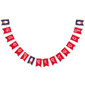 Space Rocket Star Schip Gelukkige Verjaardag Banne Vlaggetjes (Alle)