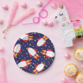 Space Rocket Star Ship 1e Verjaardag Borden Papieren Bordje (Feest)