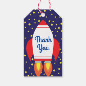 Space Rocket Star Ship 1st Birthday Party Cadeaulabel (Voorkant)