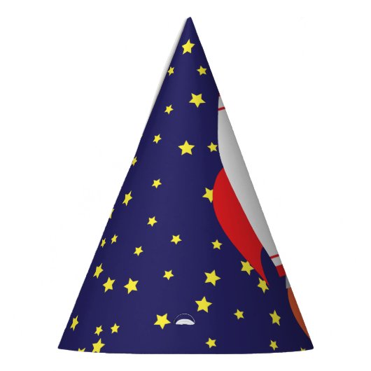 Space Rocket Star Ship 1st Birthday Party Petten Feesthoedjes (Links)