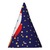 Space Rocket Star Ship 1st Birthday Party Petten Feesthoedjes (Rechts)