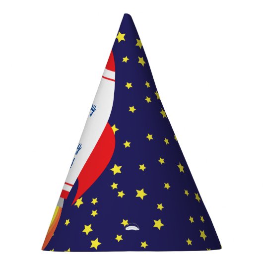 Space Rocket Star Ship 1st Birthday Party Petten Feesthoedjes (Rechts)