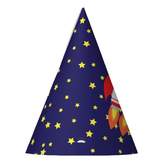 Space Rocket Star Ship 1st Birthday Party Petten Feesthoedjes (Links)