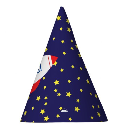 Space Rocket Star Ship 1st Birthday Party Petten Feesthoedjes (Rechts)