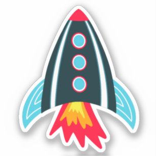 Space Rocket Sticker