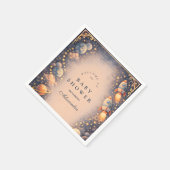 Space Rockets Stars Baby Shower Servet (Hoek)