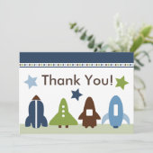 Space Rocks - Hartelijk dank Bedankkaart (Staand voorkant)