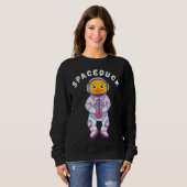 Space Rubber Duck Boba Tea Drink Bubble Tea Astron Trui (Voorkant volledig)