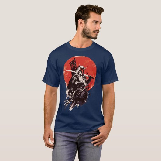Space Samurai Bounty Hunter Japanese Edition gift T-shirt (Voorkant volledig)