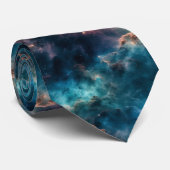 Space Science Custom Necktie Stropdas (Opgerold)