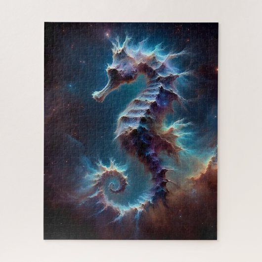 Space Seahorse Legpuzzel (Verticaal)