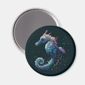 Space Seahorse Magneet (Voorkant / Achterkant)