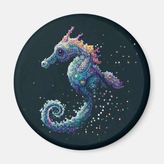 Space Seahorse Magneet (Voorkant)