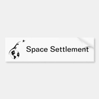 Space Settlement Bumpersticker
