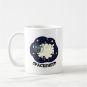 Space Sheep Funny Astronaut Pun Koffiemok (Links)