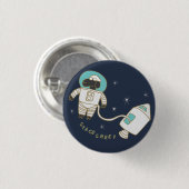 Space Sheep Wordplay Flair Pinback Button (Voorkant /achterkant)