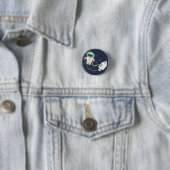 Space Sheep Wordplay Flair Pinback Button (In situ)