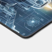 Space Ship Blueprint Sci-Fi Bureaumat (Hoek)