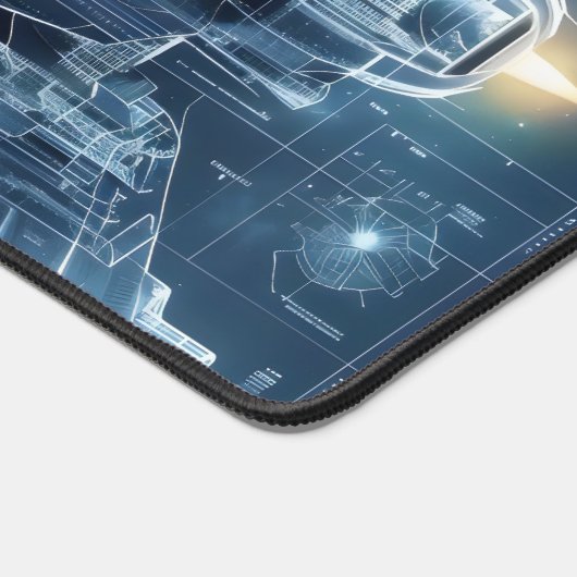 Space Ship Blueprint Sci-Fi Bureaumat (Hoek)