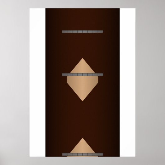 Space ship temple carpet poster (Voorkant)