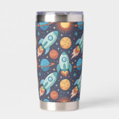 Space Ships Geïsoleerde Drinkbeker (Voorkant)